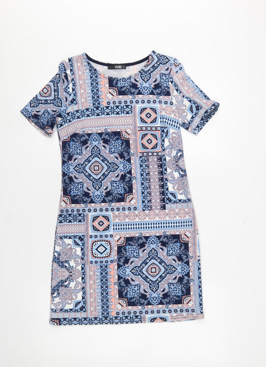 Womens UK Size 8 Quiz Shift Dress