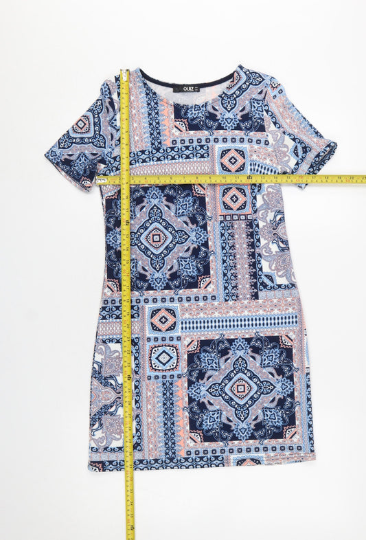 Womens UK Size 8 Quiz Shift Dress