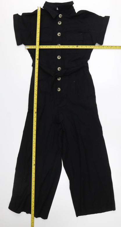 Womens UK Size 6 New Look One-Piece Black Jumpsuit