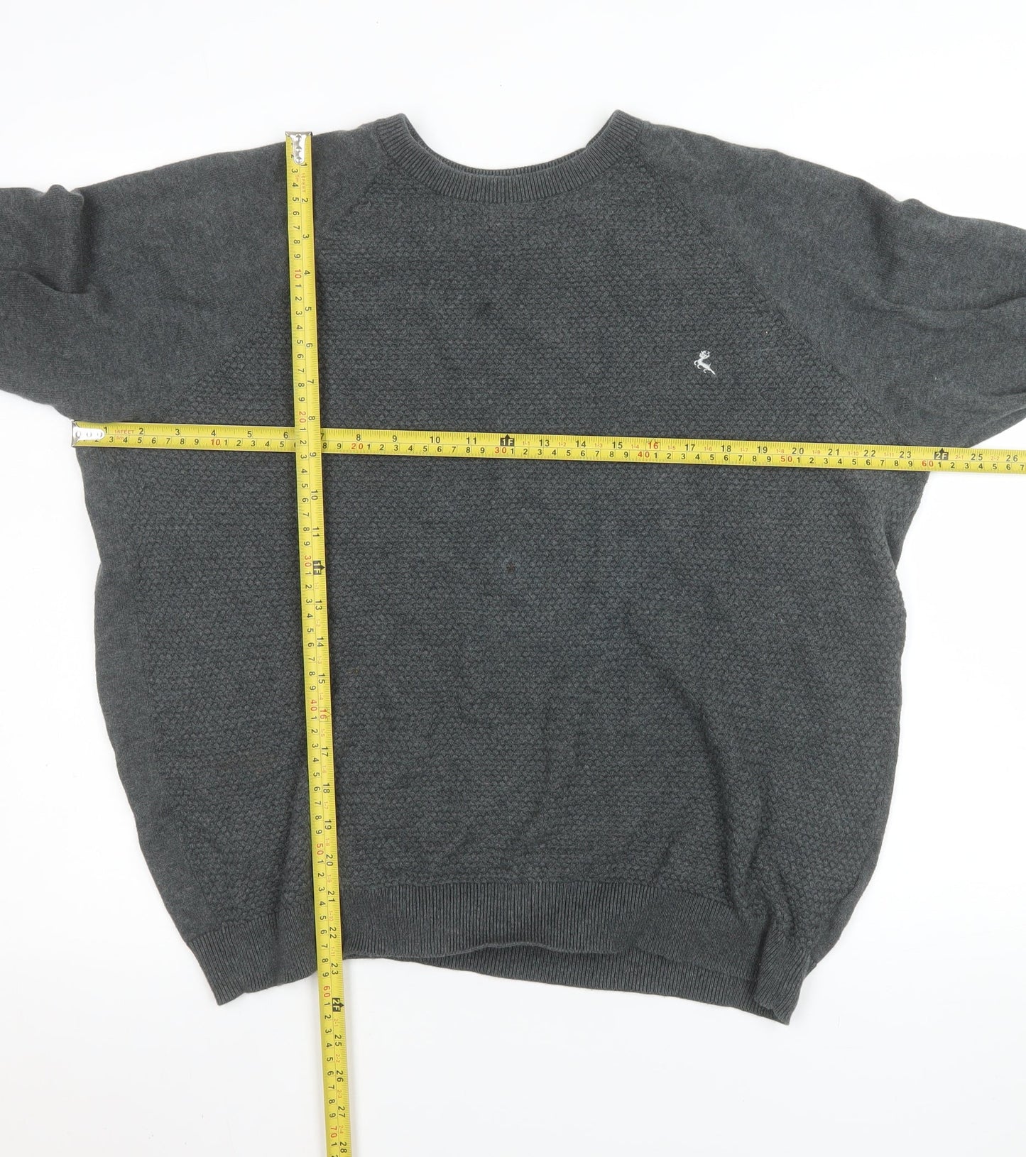 Mens UK Size XL Holmes & Co Products Grey Pullover Jumper