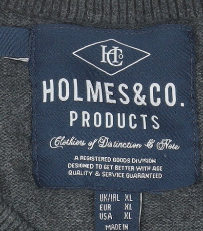 Mens UK Size XL Holmes & Co Products Grey Pullover Jumper