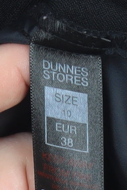 Womens UK Size 10 Dunnes Stores Classic Fit Business Workwear Casual Black Trous