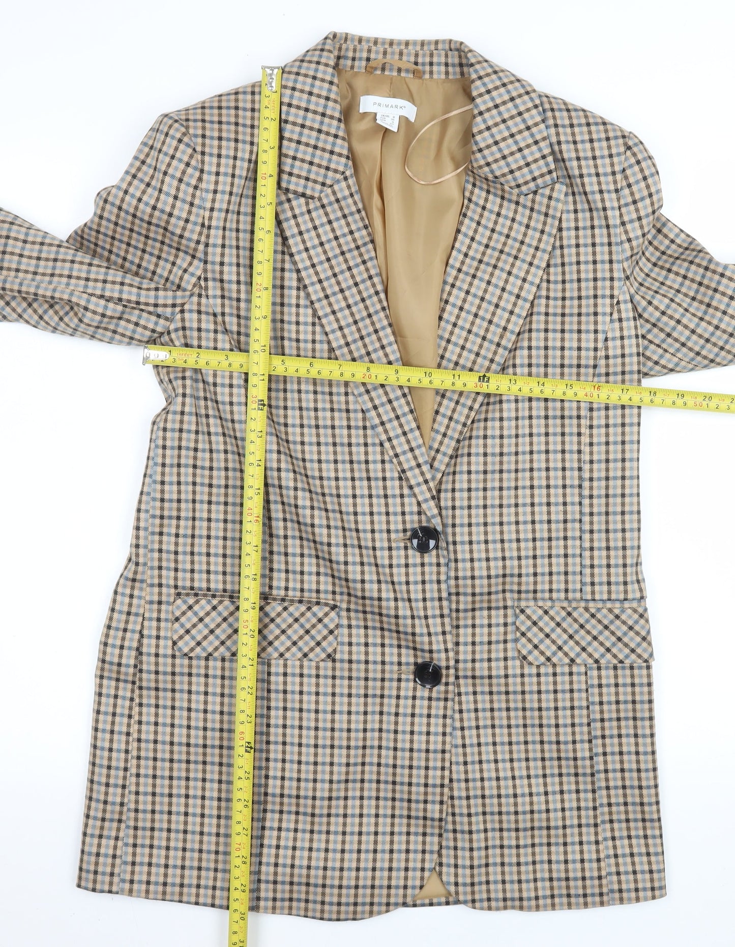 Womens UK Size 8 Primark Regular Beige Blazer