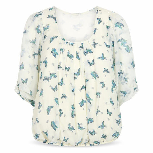 Womens UK Size 14 Dunnes Ivory Tunic Blouse