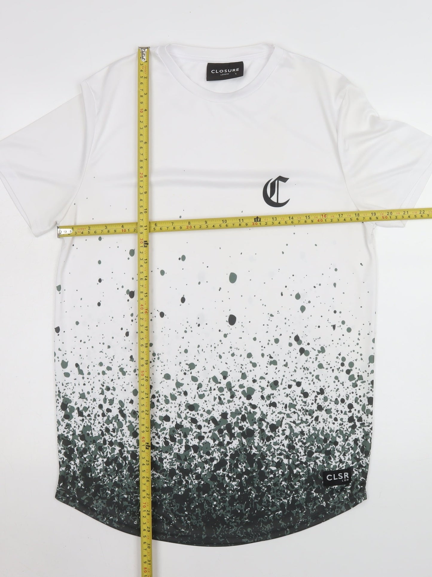 Mens UK Size L Closure London White  T-Shirt