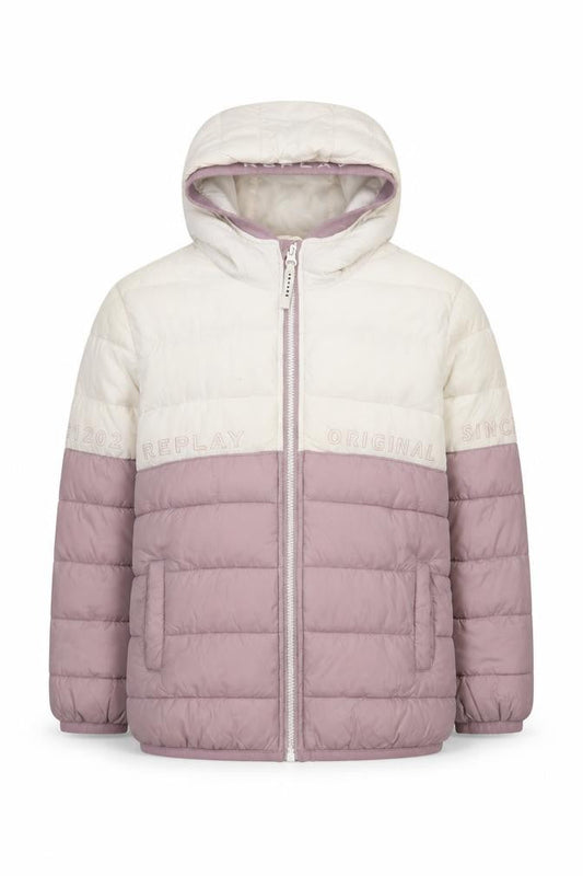 Girls UK Size 14 Years Replay Ivory Puffer Jacket