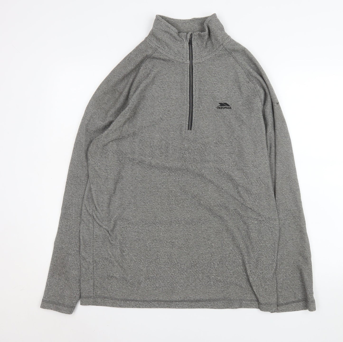 Mens UK Size L Trespass Grey Pullover Sweatshirt