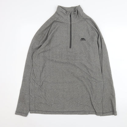 Mens UK Size L Trespass Grey Pullover Sweatshirt