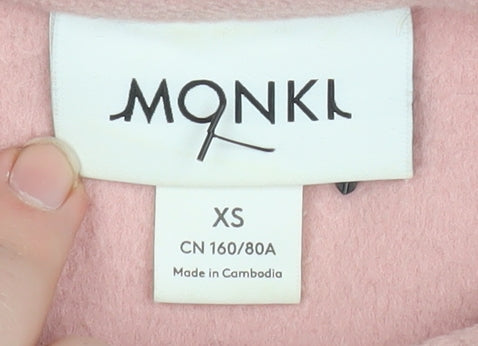 Womens UK Size XS Monki Pink Basic Jacket