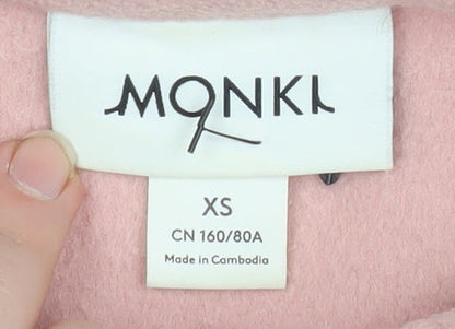 Womens UK Size XS Monki Pink Basic Jacket