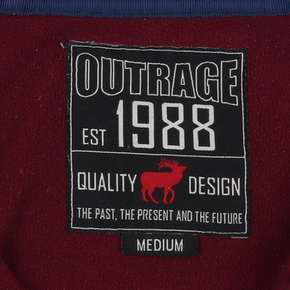 Mens UK Size M Outrage Blue Basic Jacket