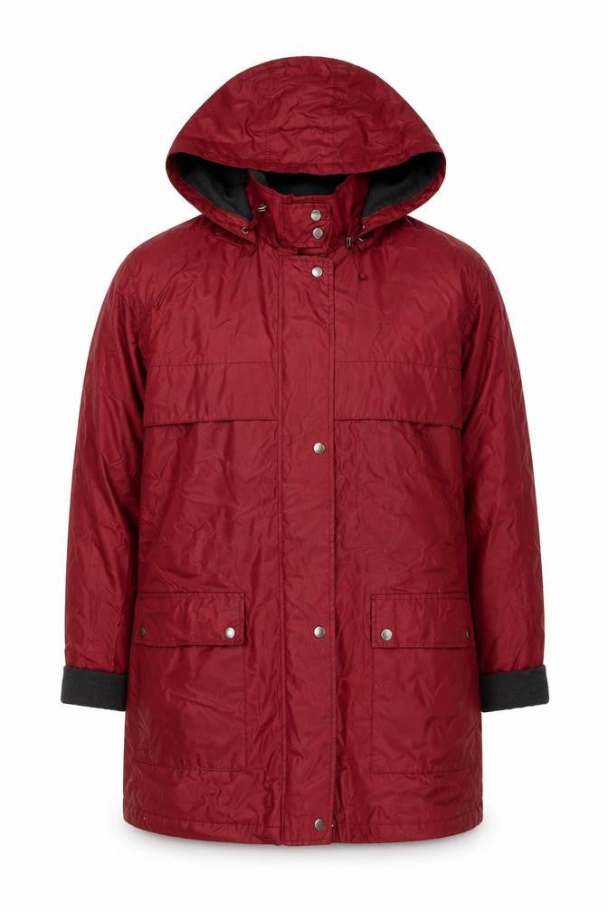Womens UK Size XL Four Seasons Red Rain Coat