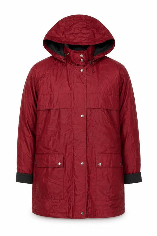 Womens UK Size XL Four Seasons Red Rain Coat