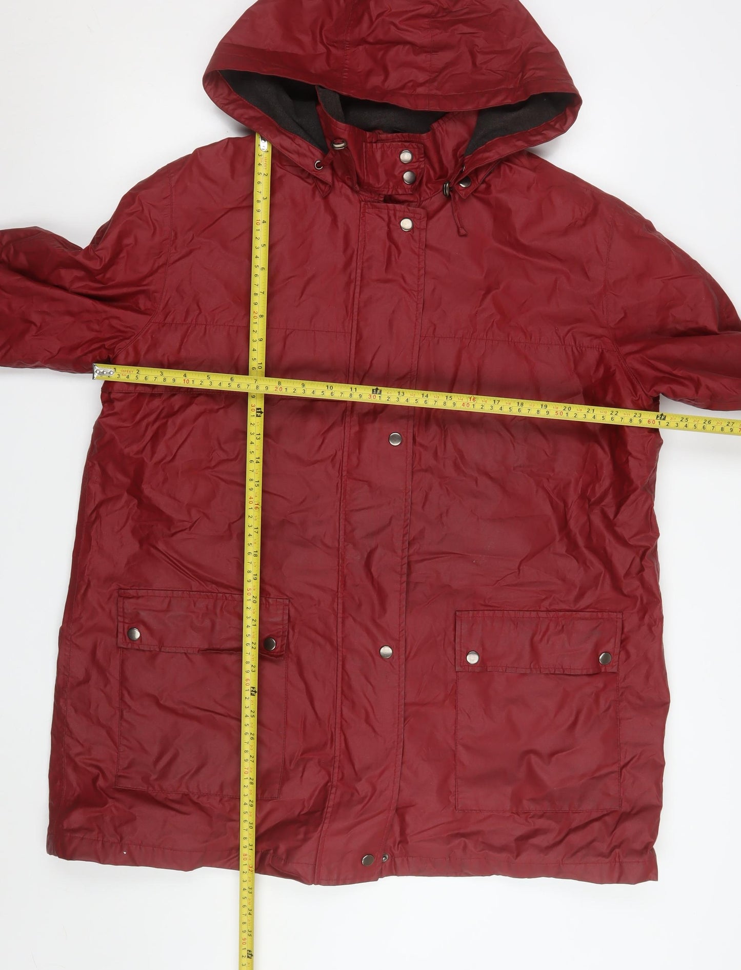 Womens UK Size XL Four Seasons Red Rain Coat