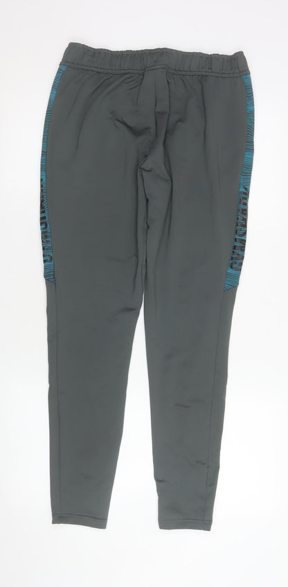 Mens UK Size S Gymshark Slim Fit Track Pants Grey Trousers