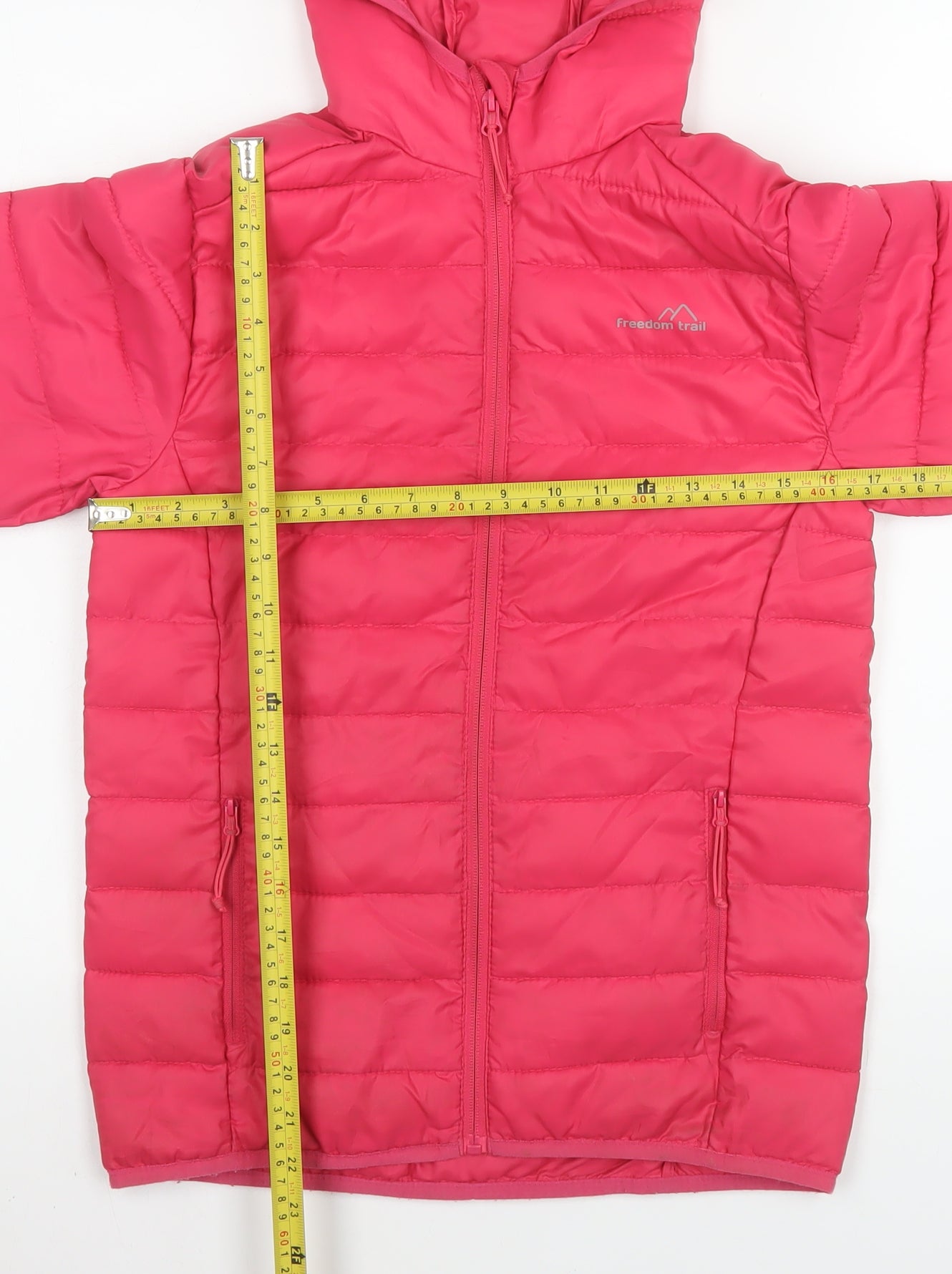 Girls UK Size 9-10 Years Freedom Trail Pink Puffer Jacket