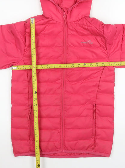 Girls UK Size 9-10 Years Freedom Trail Pink Puffer Jacket