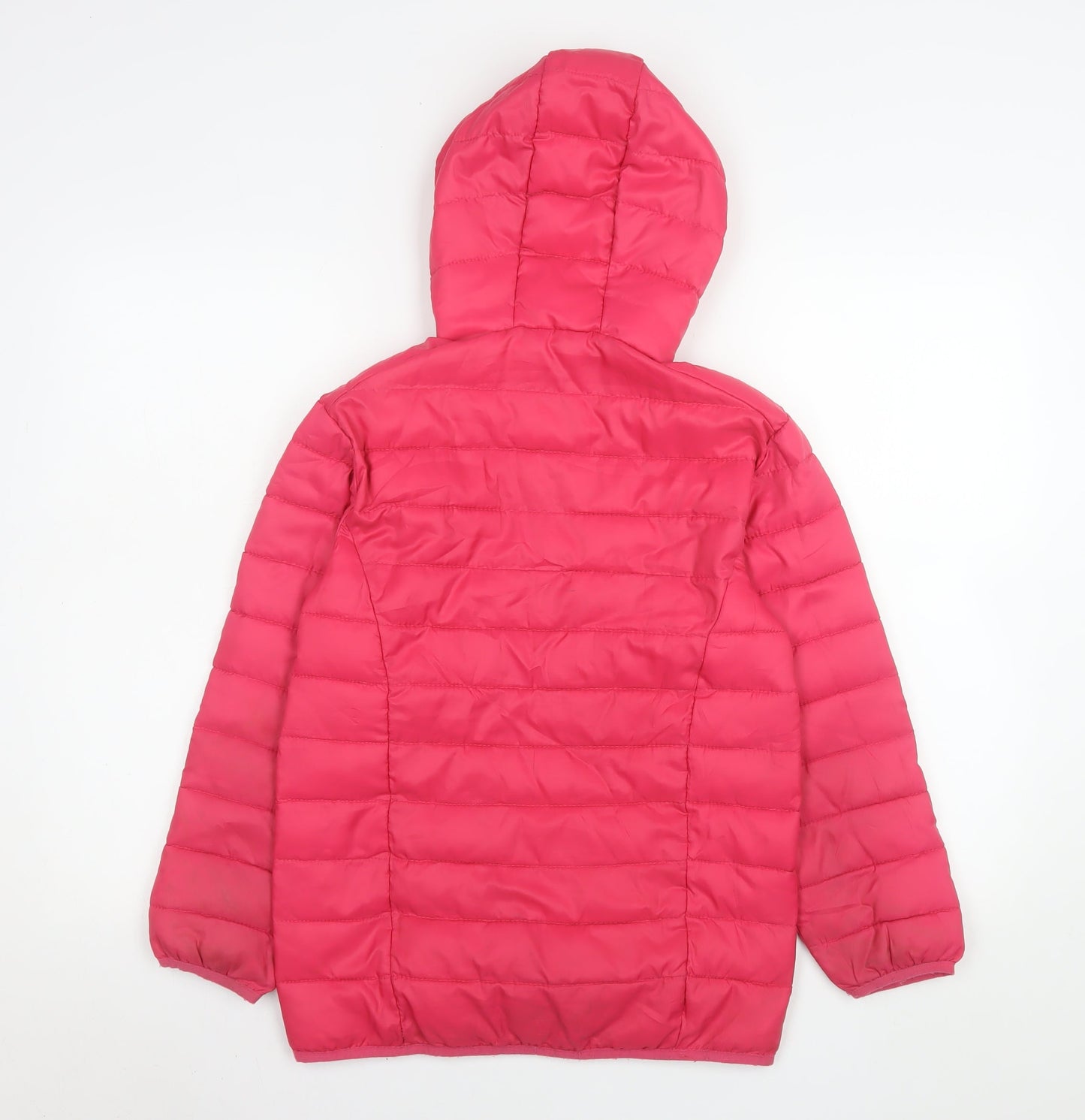 Girls UK Size 9-10 Years Freedom Trail Pink Puffer Jacket