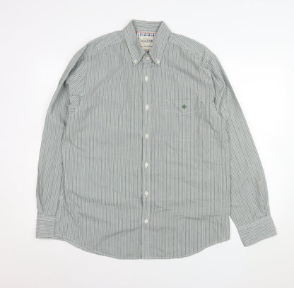 Mens UK Collar Size M Debenhams Smart Green  Dress Shirt