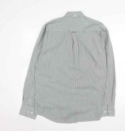 Mens UK Collar Size M Debenhams Smart Green  Dress Shirt