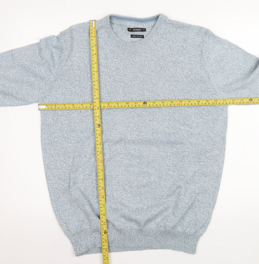 Dunnes Men’s Blue Cotton Crew Neck Jumper Size S