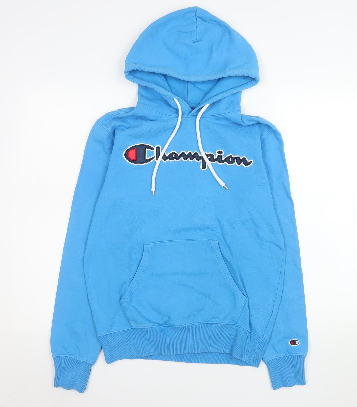 Mens UK Size S Champion Blue Pullover Hoodie