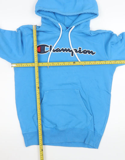 Mens UK Size S Champion Blue Pullover Hoodie