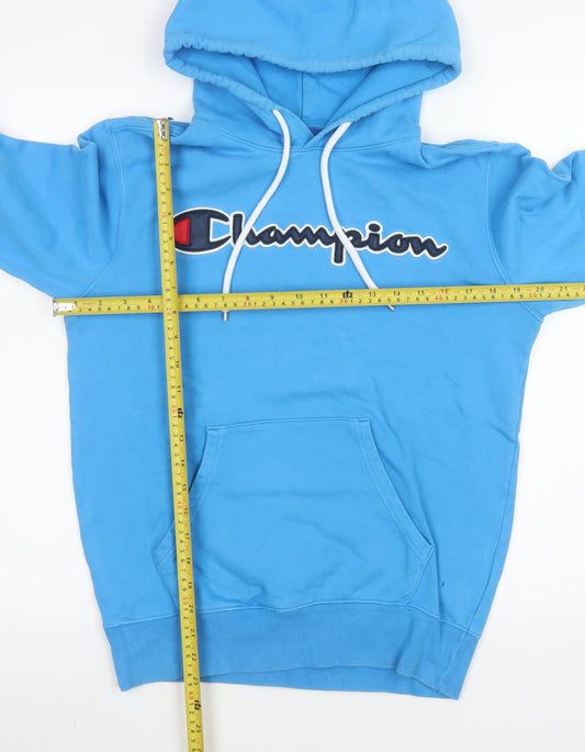 Mens UK Size S Champion Blue Pullover Hoodie