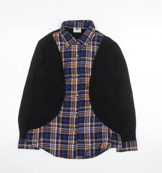 Womens UK Size 8 Lee Cooper Blue Classic Button-Up