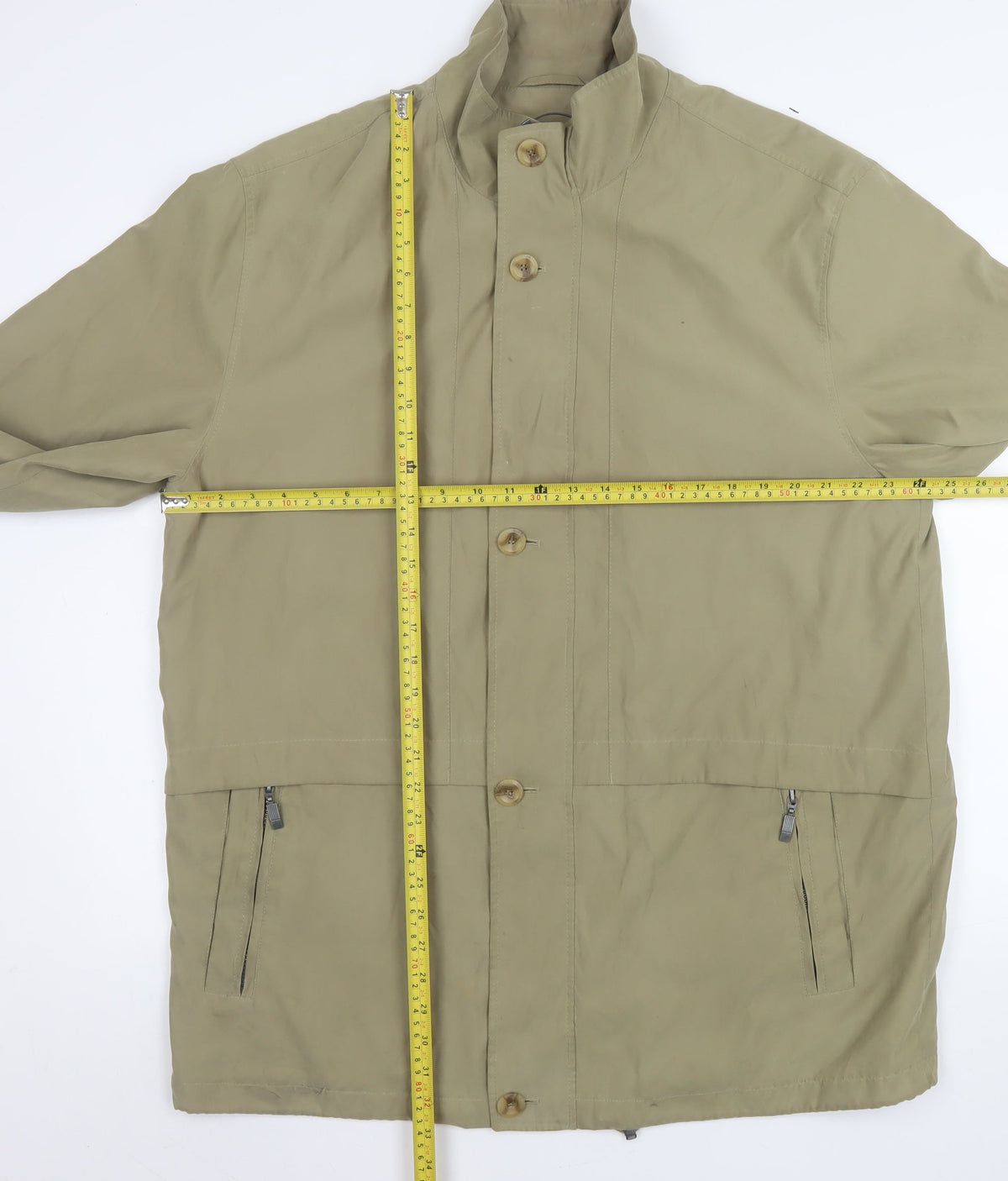 Mens UK Size 44 Frank Eden Beige Basic Jacket