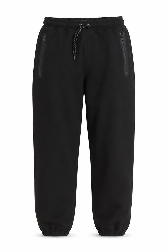 Next Boys Black Jogger Softshell Trousers 10 Years Elastic Waist Zip Pockets