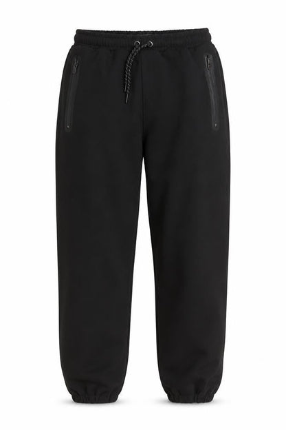Next Boys Black Jogger Softshell Trousers 10 Years Elastic Waist Zip Pockets