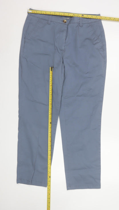 Womens UK Size 12 Dunnes Stores Regular Fit Chino Grey Trousers