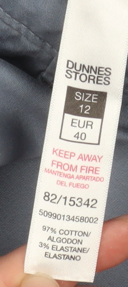 Womens UK Size 12 Dunnes Stores Regular Fit Chino Grey Trousers