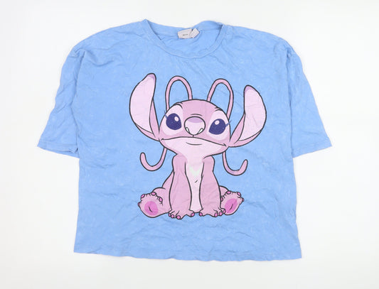 Girls UK Size 13-14 Years Primark Blue Basic T-Shirt