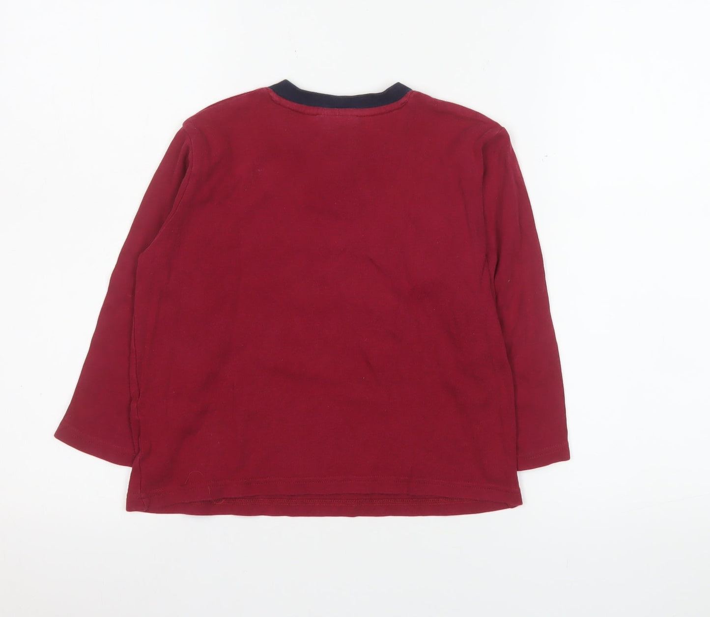 Boys UK Size 6 Years FC Barcelona Red Pullover T-Shirt