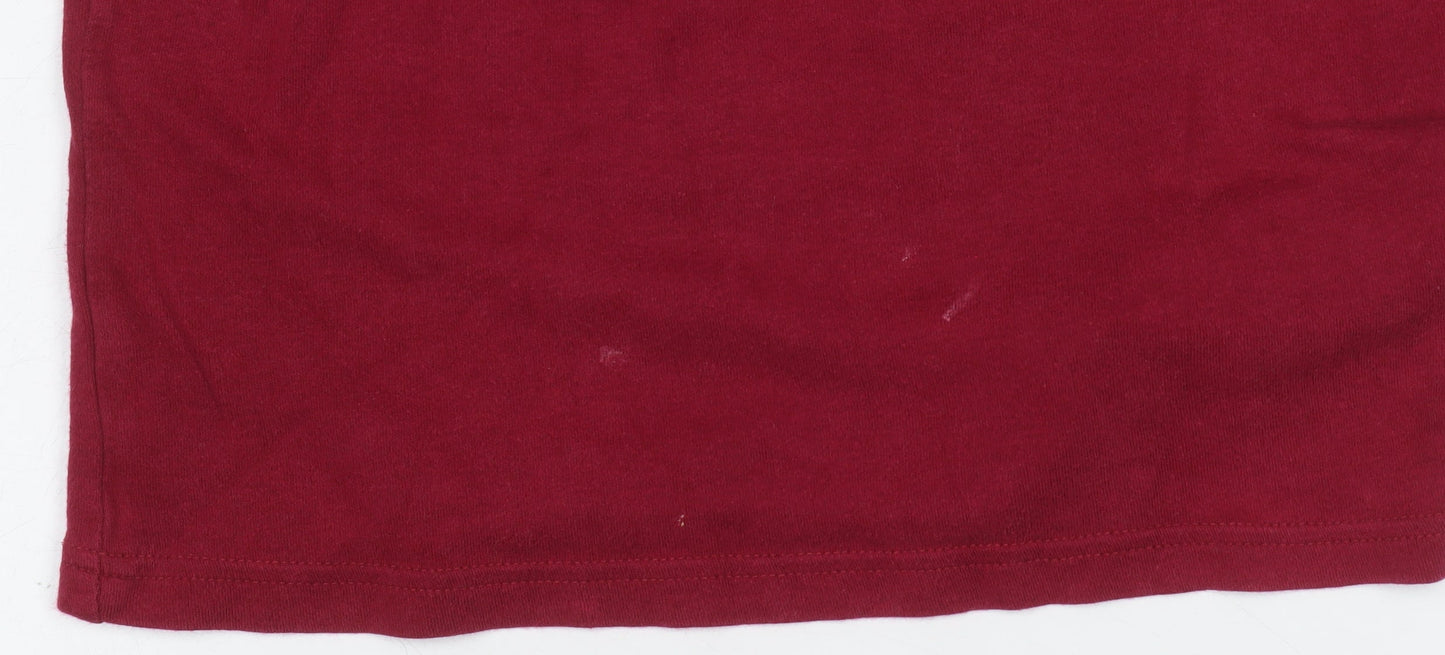 Boys UK Size 6 Years FC Barcelona Red Pullover T-Shirt