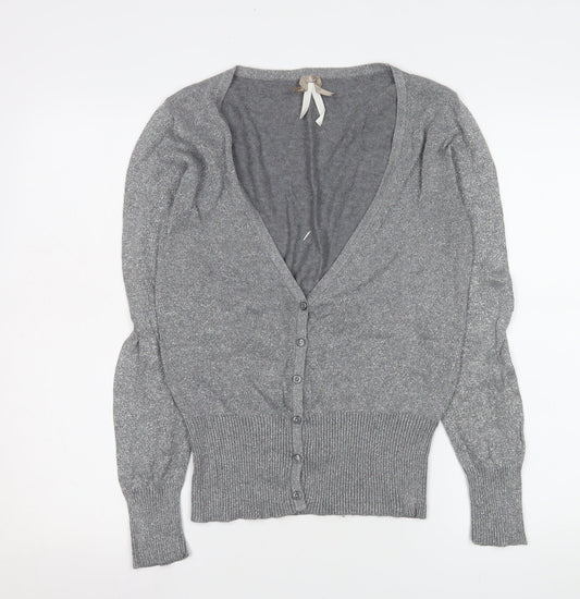 Womens UK Size 14 NEXT Grey Cardigan Jumper