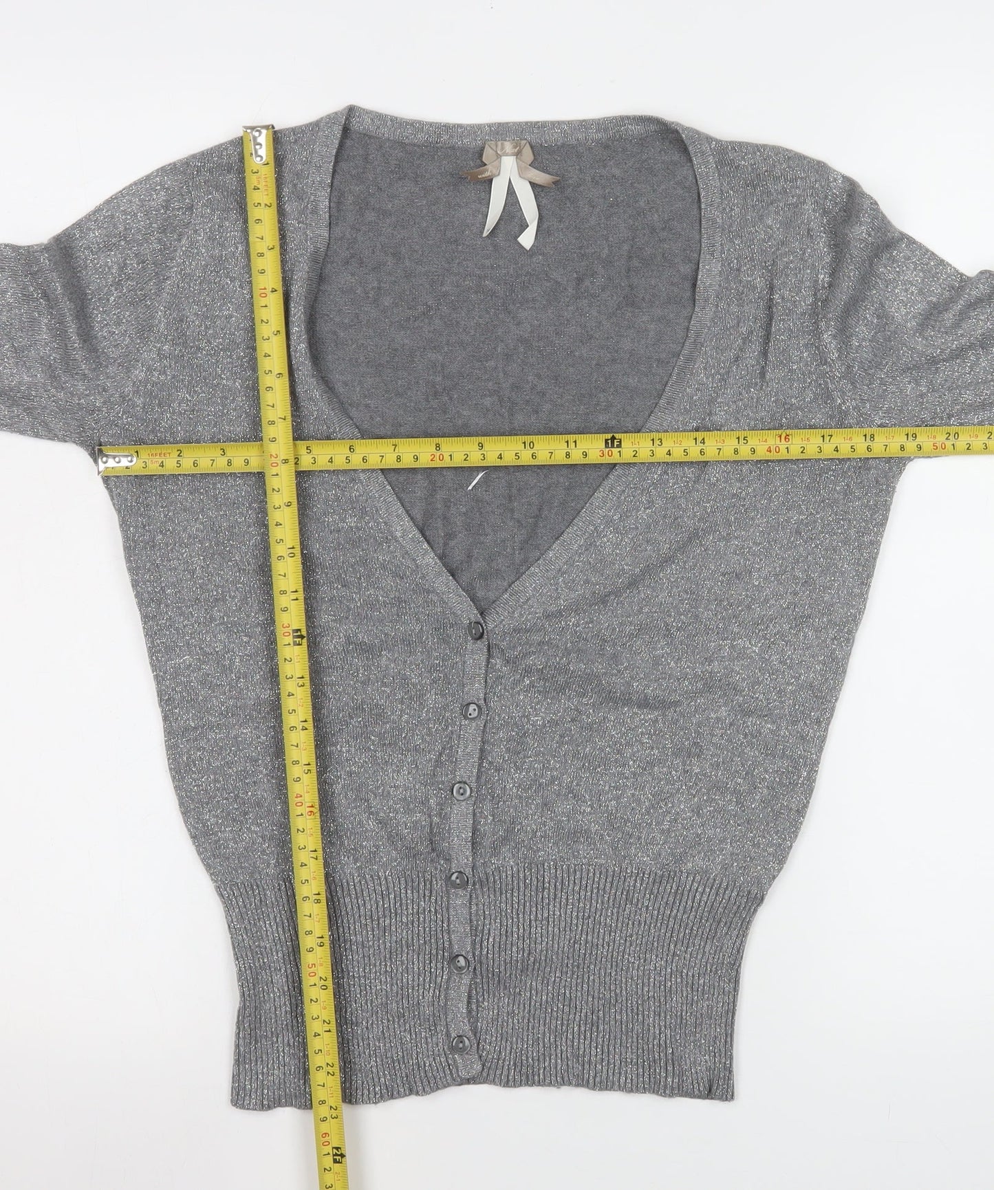 Womens UK Size 14 NEXT Grey Cardigan Jumper