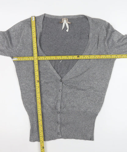 Womens UK Size 14 NEXT Grey Cardigan Jumper