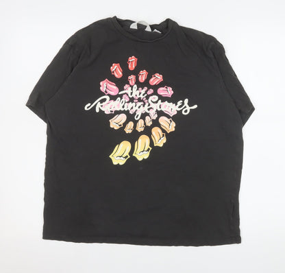 Girls UK Size 14 Years H&M Black Basic T-Shirt