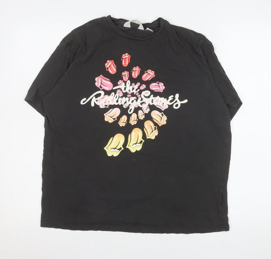 Girls UK Size 14 Years H&M Black Basic T-Shirt