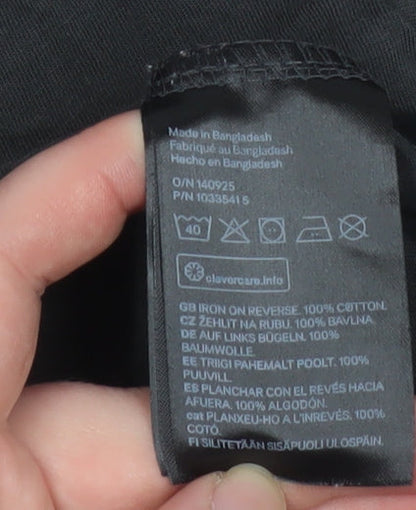 Girls UK Size 14 Years H&M Black Basic T-Shirt