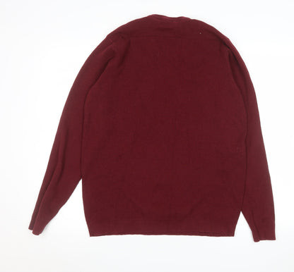 Mens UK Size L Kensington Eastside Red Pullover Jumper