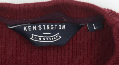 Mens UK Size L Kensington Eastside Red Pullover Jumper