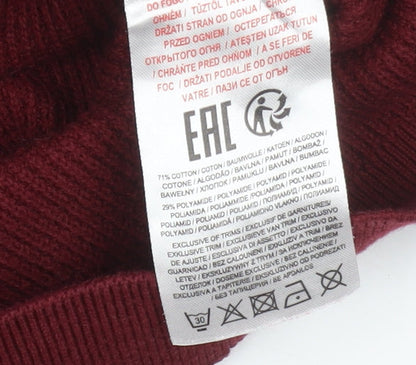 Mens UK Size L Kensington Eastside Red Pullover Jumper
