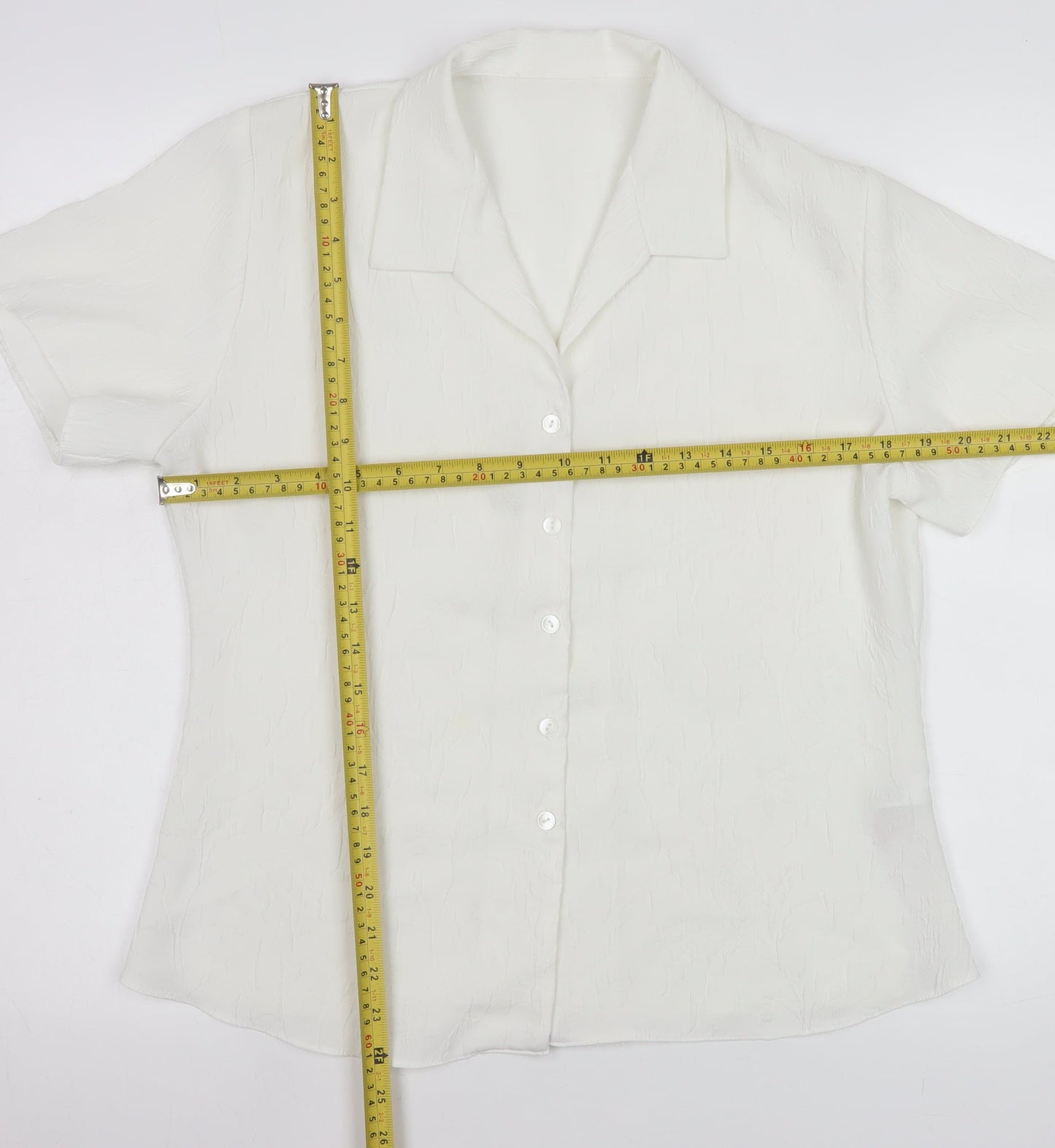 Womens UK Size 16 St. Bernard White Basic Blouse