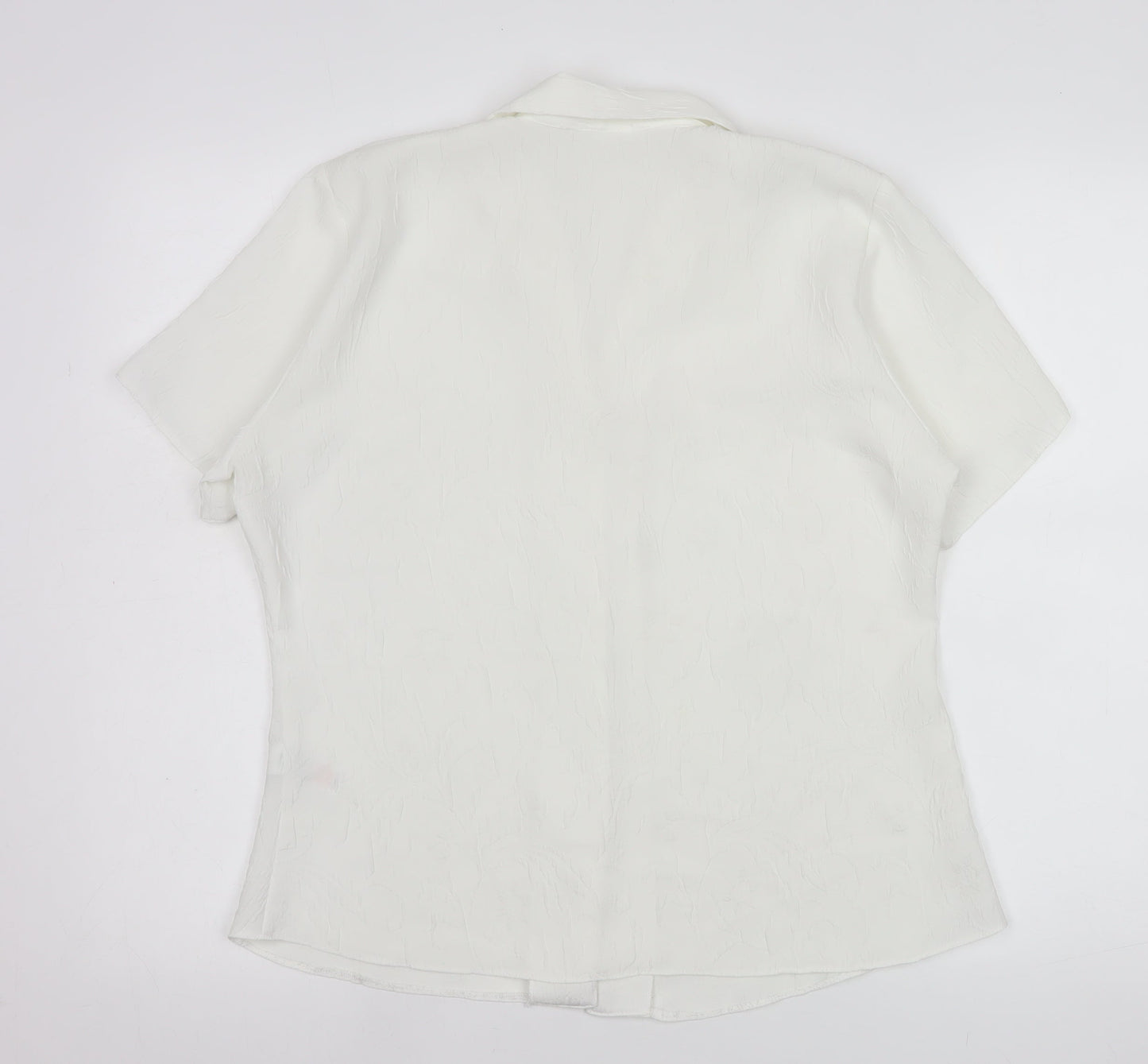 Womens UK Size 16 St. Bernard White Basic Blouse