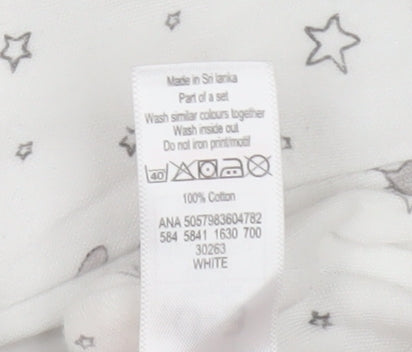 Disney Baby George Unisex White Dumbo Print Babygrow 0-3 Months Cotton