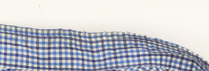 Ralph Lauren Men's Blue Check Classic Fit Cotton Button-Up Shirt M
